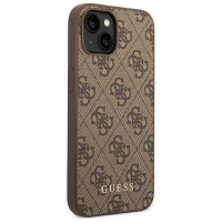 Guess GUHCP14SG4GFBR iPhone 14 6.1 "brown / brown hard case 4G Metal Gold Logo