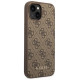 Guess GUHCP14SG4GFBR iPhone 14 6.1 "brown / brown hard case 4G Metal Gold Logo