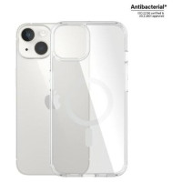 Panzerglass HardCase with MagSafe Antibacterial Military Grade Certified Case for iPhone 14/15/13 - Transparent