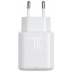 Joyroom JR-TCF24 USB-C PD 30W QC SFC network charger - white