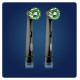 Braun el.zobu birstes uzgalis Cross Action, 2 gab, melns - EB 50-2 BLK