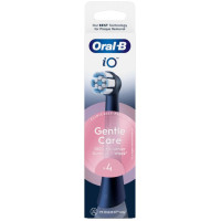 Braun SBF-4 Oral-B GentleCare zobu birstes uzgaļi, melni, 4 gab. - iO RB SBF-4