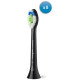 Sonicare Optimal White birstes uzgaļi (8gab.), melns - HX6068/88