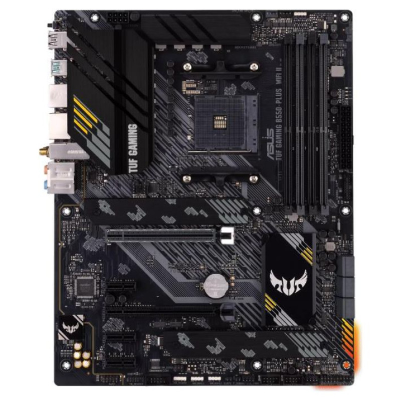 Asus Mainboard|ASUS|AMD B550|SAM4|ATX|Memory DDR4|Memory slots 4|1xPCI-Express 3.0 1x|1xPCI-Express 3.0 4x|1xPCI-Express 4.0 16x|2xM.2|1xHDMI|1xDisplayPort|2xAudio-In|3xAudio-Out|2xUSB 2.0|1xUSB type C|5xUSB 3.2|1xOptical S/PDIF|1xRJ45|TUFGAMB550-PLUSWIFI