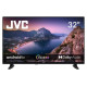 JVC TV Set|JVC|32"|Smart/HD|1366x768|Wireless LAN|Bluetooth|Android TV|LT-32VAH3300