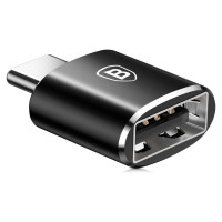 Baseus Mini USB-A to USB-C OTG adapter - black