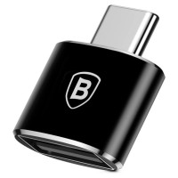 Baseus Mini USB-A to USB-C OTG adapter - black