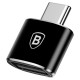 Baseus Mini USB-A to USB-C OTG adapter - black