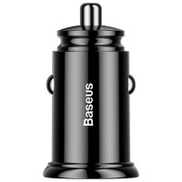 Baseus Circular smart car charger 2x USB QC3.0 Quick Charge 3.0 SCP AFC 30W black (CCALL-YD01)