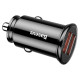 Baseus Circular smart car charger 2x USB QC3.0 Quick Charge 3.0 SCP AFC 30W black (CCALL-YD01)
