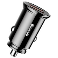 Baseus Circular smart car charger 2x USB QC3.0 Quick Charge 3.0 SCP AFC 30W black (CCALL-YD01)