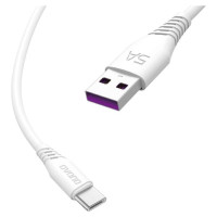 Dudao cable USB / USB Type C 5A cable 2m white (L2T 2m white)