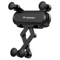 Wozinsky car phone holder gravity for ventilation grille black (WCH-05)