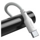 Baseus 2x USB-A - USB Type C cable fast charging Quick Charge 40 W 5 A 1.5 m - white (TZCATZJ-02)