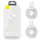 Baseus 2x USB-A - USB Type C cable fast charging Quick Charge 40 W 5 A 1.5 m - white (TZCATZJ-02)