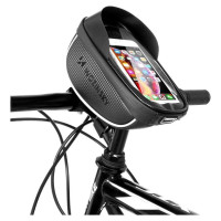 Wozinsky bike handlebar bag with phone case 1l black (WBB16BK)