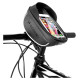 Wozinsky bike handlebar bag with phone case 1l black (WBB16BK)