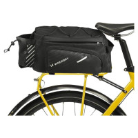Wozinsky bike carrier bag with 9l shoulder strap (rain cover included) black (WBB22BK)
