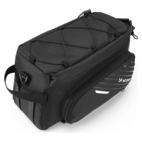 Wozinsky bike carrier bag with 9l shoulder strap (rain cover included) black (WBB22BK)