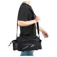 Wozinsky bike carrier bag with 9l shoulder strap (rain cover included) black (WBB22BK)