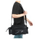 Wozinsky bike carrier bag with 9l shoulder strap (rain cover included) black (WBB22BK)