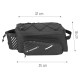 Wozinsky bike carrier bag with 9l shoulder strap (rain cover included) black (WBB22BK)