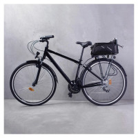 Wozinsky bike carrier bag with 9l shoulder strap (rain cover included) black (WBB22BK)