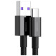 Baseus Superior USB - USB Typ C fast charging data cable 66 W (11 V / 6 A) Huawei SuperCharge SCP 1 m black (CATYS-01)