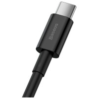 Baseus Superior USB - USB Typ C fast charging data cable 66 W (11 V / 6 A) Huawei SuperCharge SCP 1 m black (CATYS-01)