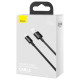 Baseus Superior USB - USB Typ C fast charging data cable 66 W (11 V / 6 A) Huawei SuperCharge SCP 1 m black (CATYS-01)