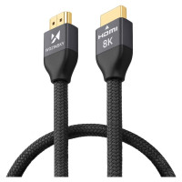 Wozinsky cable HDMI 2.1 8K 60 Hz 48 Gbps / 4K 120 Hz / 2K 144 Hz 1 m Silver (WHDMI-10)