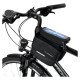 Wozinsky frame bike bag bicycle pannier waterproof phone case 1.5l black (WBB26BK)