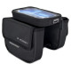 Wozinsky frame bike bag bicycle pannier waterproof phone case 1.5l black (WBB26BK)