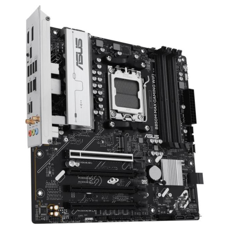 Asus Mainboard|ASUS|AMD B850|SAM5|Micro-ATX|Memory DDR5|Memory slots 4|3xPCI-Express 4.0 16x|1xPCI-Express 5.0 16x|3xM.2|1xHDMI|1xDisplayPort|5xUSB 2.0|2xUSB 3.2|2xUSB-C|1xRJ45|3xAudio port|B850MMAXGAMINGWIFI