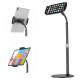 Wozinsky stand for tablet and phone on the desk black (WTHBK4)