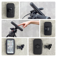 Wozinsky phone holder for bike, motorcycle, scooters black (WBHBK7)