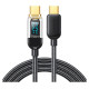 Joyroom A4 USB-C / USB-C 100W 1.2m Cable with Display - Black