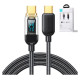 Joyroom A4 USB-C / USB-C 100W 1.2m Cable with Display - Black