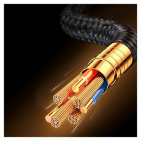Joyroom Gaming Cable S-UL012A6 Lightning (angled) / USB-A (straight) 2.4A 1.2 m - black