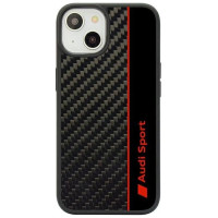 Audi Carbon Fiber Stripe iPhone 14 6.1" black/black hardcase AUS-TPUPCIP14-R8/D1-BK