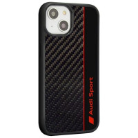 Audi Carbon Fiber Stripe iPhone 14 6.1" black/black hardcase AUS-TPUPCIP14-R8/D1-BK