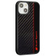 Audi Carbon Fiber Stripe iPhone 14 6.1" black/black hardcase AUS-TPUPCIP14-R8/D1-BK