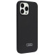Audi Silicone Case iPhone 13 Pro Max 6.7" black/black hardcase AU-LSRIP13PM-Q3/D1-BK