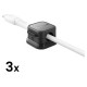 Joyroom JR-ZS368 magnetic cable organizer - black (3 pcs.)