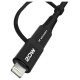 Wozinsky WNBAA 4in1 cable 2x USB-C 1x USB-A 1x Lightning 60W 1 m - black