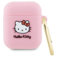 Hello Kitty Silicone 3D Kitty Head case for AirPods 1/2 - pink