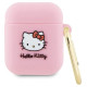 Hello Kitty Silicone 3D Kitty Head case for AirPods 1/2 - pink