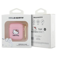 Hello Kitty Silicone 3D Kitty Head case for AirPods 1/2 - pink