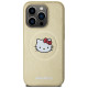 Hello Kitty Leather Kitty Head MagSafe case for iPhone 13 Pro / 13 - gold