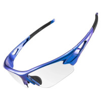 Rockbros 10069 photochromic UV400 cycling glasses - blue